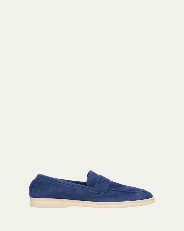 Essenziale Suede Penny Loafers